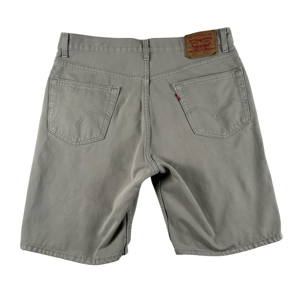 Vintage Levis 505 Jean Shorts Mens 36 Jorts Denim Regular Fit Bermuda USA Y2K